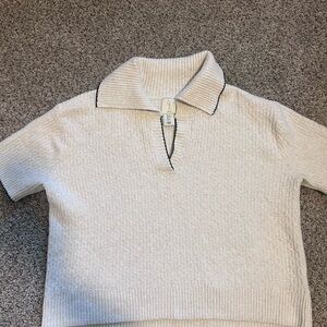 Joie Textured Cream Knit Sweater